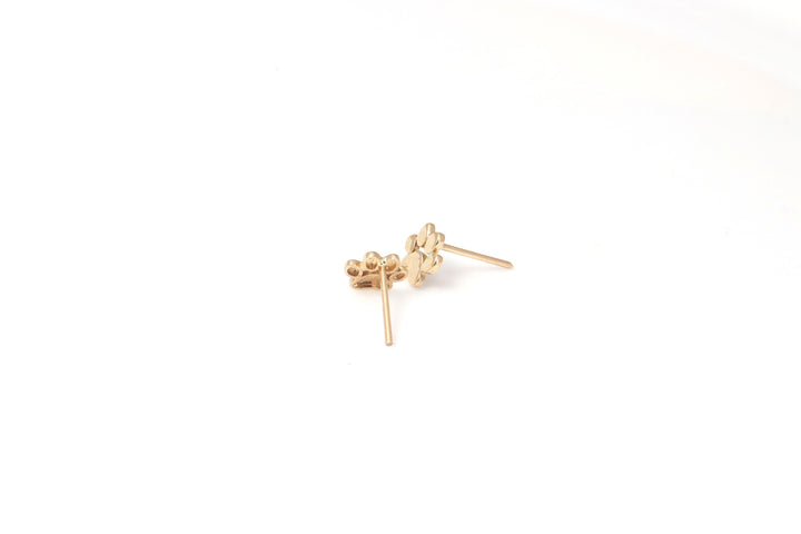 18K DOG FOOTPRINT EARRINGS | 18K GOLD EARRINGS | VALENTINE GIFT | ANNIVERSARY GIFT | MINIMALIST JEWELLERY