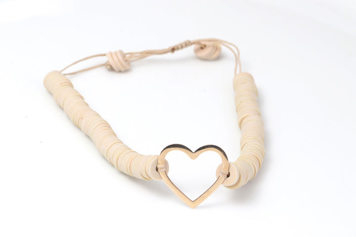 BEADED HEART BRACELET | 18K GOLD BRACELET | VALENTINE GIFT | ANNIVERSARY GIFT | MINIMALIST JEWELLERY